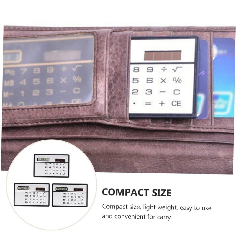 Solar Power Mini Calculator Ultra Thin Portable for Students Office School Supplies - Image 5