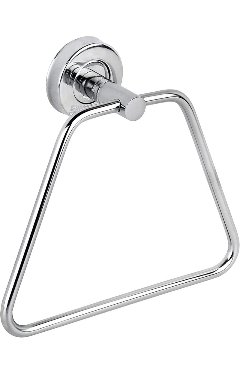NYCAA Bathroom Stainless Steel Triangle Towel Ring/Towel Stand/Towel Holder/Nepkin Holder for Kitchen, Bathroom Use - Set of 2 Pcs. (2 Towel Rings) - Image 3