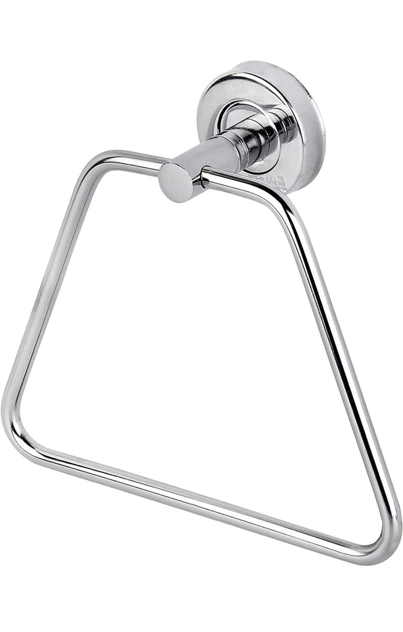 NYCAA Bathroom Stainless Steel Triangle Towel Ring/Towel Stand/Towel Holder/Nepkin Holder for Kitchen, Bathroom Use - Set of 2 Pcs. (2 Towel Rings) - Image 2