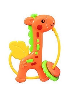 Storio Storio Rubber 5 Pcs Lovely Colourful Rattle Toys For Toddler Based On Theme Of Jungle Animals For New Borns Baby/Toddler/Infant/Child-Pack Of 5,Multicolor  - Image 3