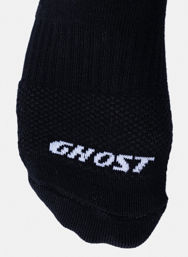 Ghost Cushioned Low Cut Socks (4 Pairs) - Black - Image 3