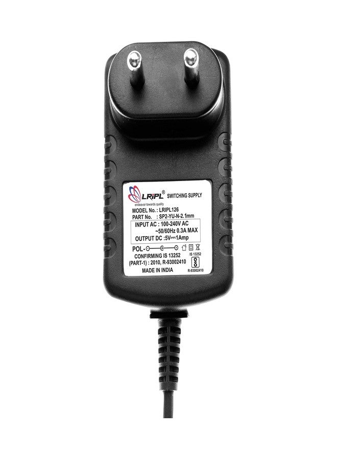 LRIPL126 Power Adapter 5V 1Amp (2.1MM PIN) for SETTOPBOX/DTH (InDigital, DEN,HATHWAY, SITI Cable STB) - Image 1