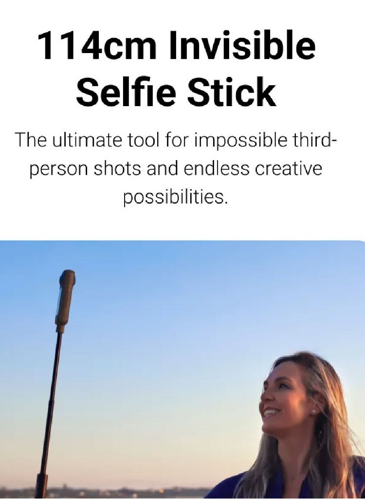 Generic - 【 STOCK】Original Insta360 114cm Invisible Selfie Stick for INSTA 360 Ace Pro2/X4/GO 3s/X3/ONE X2/ONE RS/ONE X/GO 3/ACE Pro/ACE - Image 1
