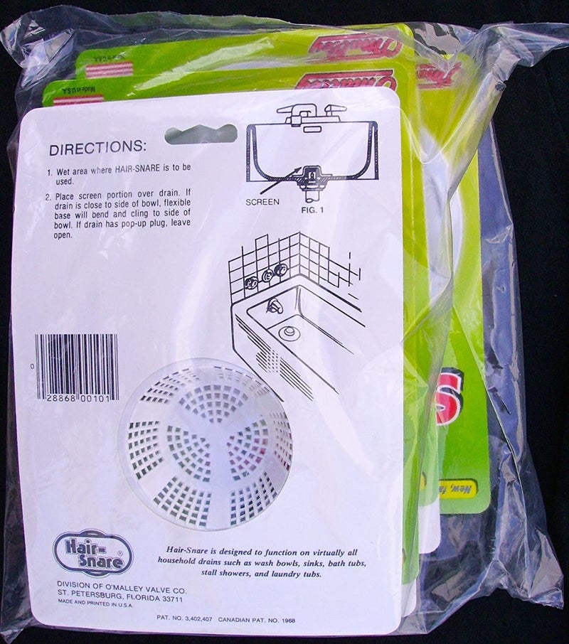 Omalley O'Malley Hair Snare Drain Cover Universal - White (2 Pack) - Image 4