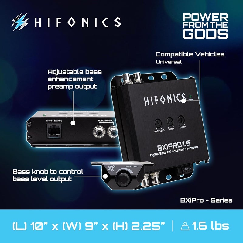 Hifonics Zeus BXiPRO1.5 Digital Bass Enhancement Processor - Image 4