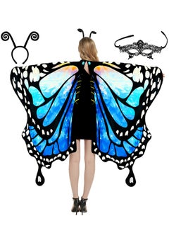 Blue butterfly wings