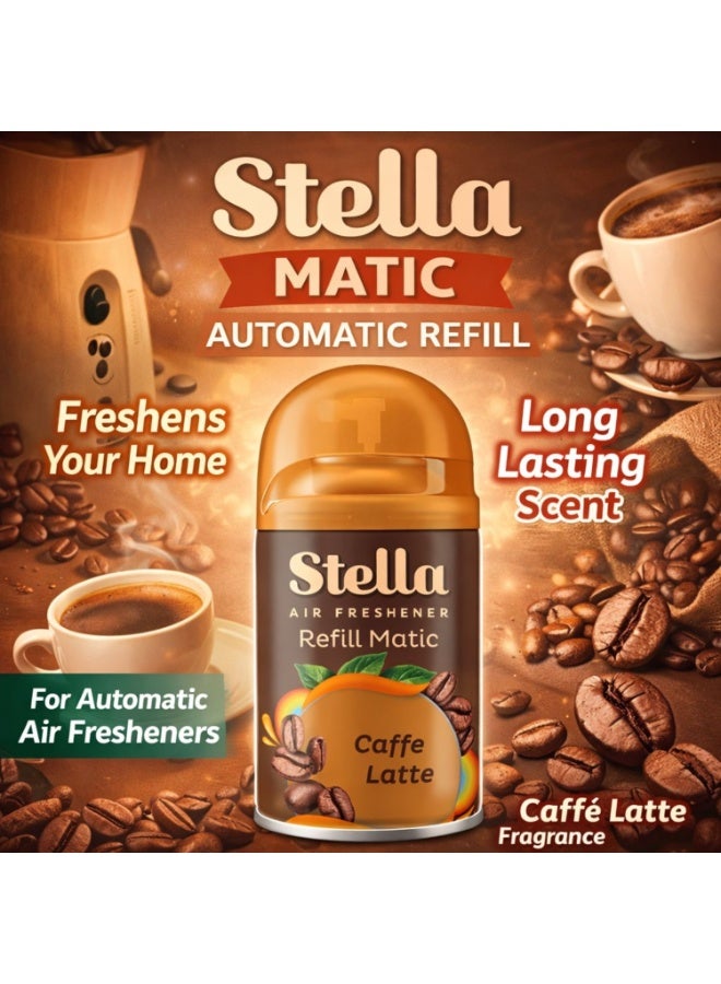 STELLA عبوة ماتي 225 مل (كافيه لاتيه) + غطاء - Image 2