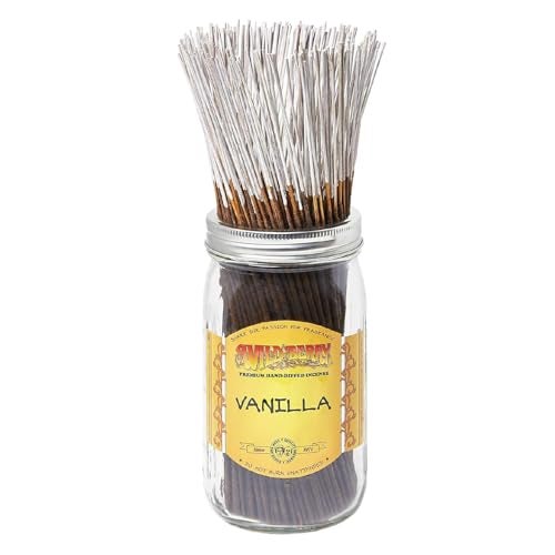 Wild Berry Incense Sticks - Vanilla - Warm Vanilla Bean and Bourbon Scent - Hand Dipped in The USA (100 Count) - Image 1
