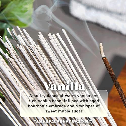 Wild Berry Incense Sticks - Vanilla - Warm Vanilla Bean and Bourbon Scent - Hand Dipped in The USA (100 Count) - Image 3