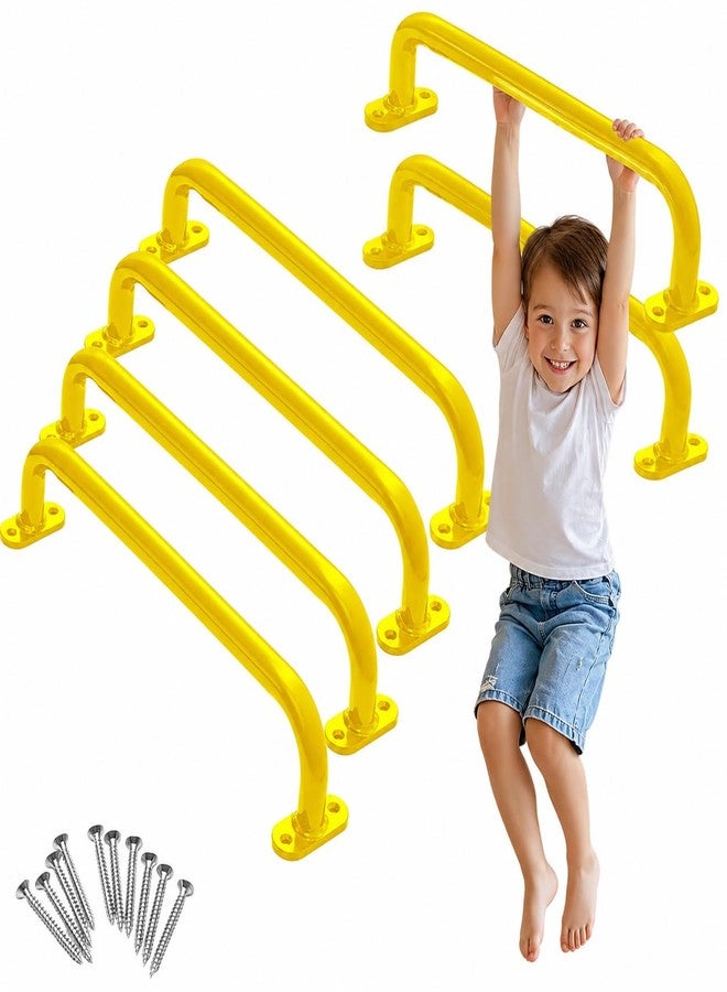CHARMING TREASURES 16" Long Metal Playground Safety Handle Monkey Bars for Kids Backyard (Set of 4), Jungle Gym for Indoor Outdoor Playground Playset Handle Accessories for Playhouse - Image 1