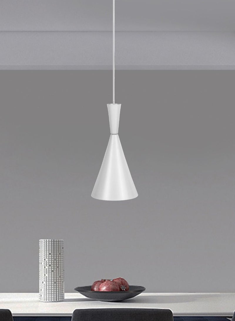 El Rawda Lighting Lura Ceiling Lamp - Single | modern decorative LED E27 pendant light ceiling lamp hanging | suitable for any room | Color: White | Size: 70x20 cm