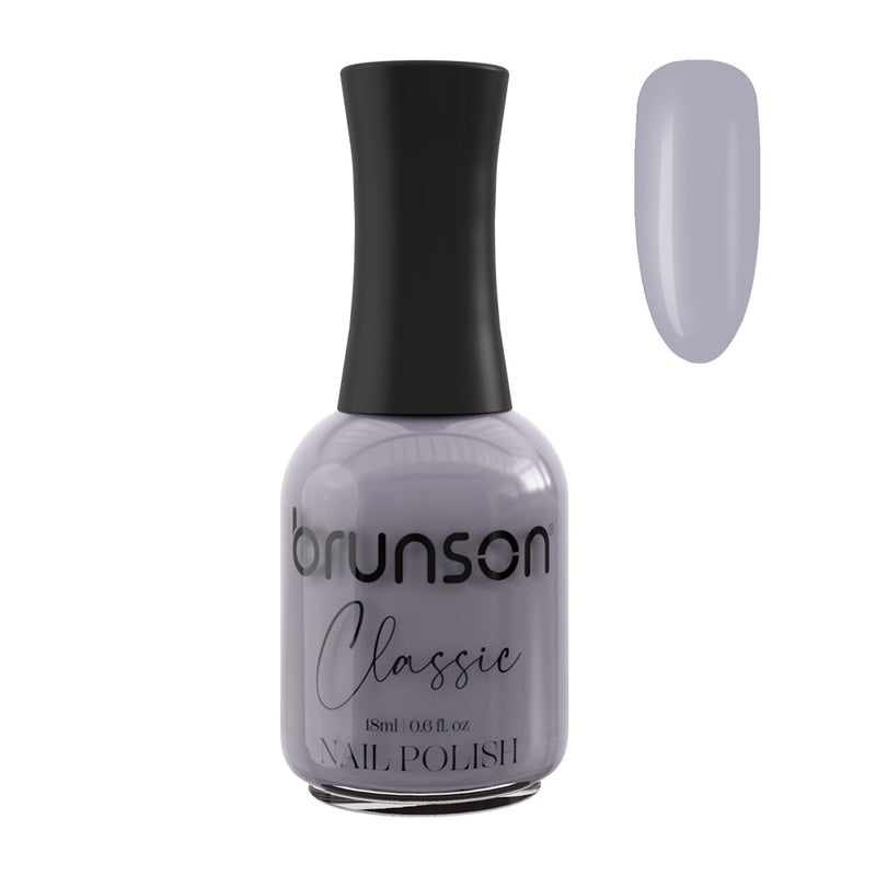 Brunson Classic Nail Polish 18ml Fast Dry Nail Lacquer Nail Harderner Normal Polish Glossy Gel Effect Quick Air Dry Long-Lasting Natural Nail Enamel Salon Quality Manicure Pedicure Regular Polish