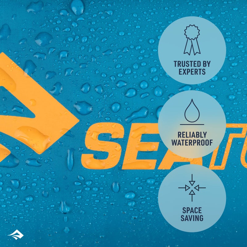 Sea to Summit eVac Dry Bag, Roll-Top Compression Sack, 8 Liter, Beluga Grey - Image 3