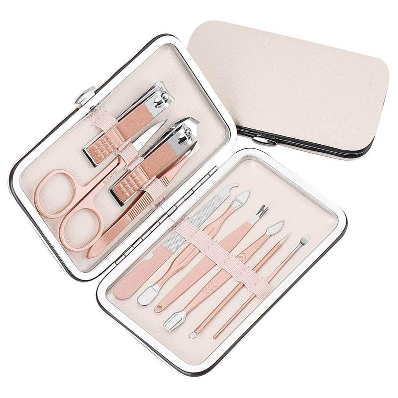 Yogilabel Yogilabel Manicure Kit Nail Clipper Manicure Pedicure Kit Stainless Steel Nail Scissors Grooming Kit Nail Cleaning Knife Acne Needle Blackhead Nail Cutter Set 10 in 1 Manicure Kit - Image 3
