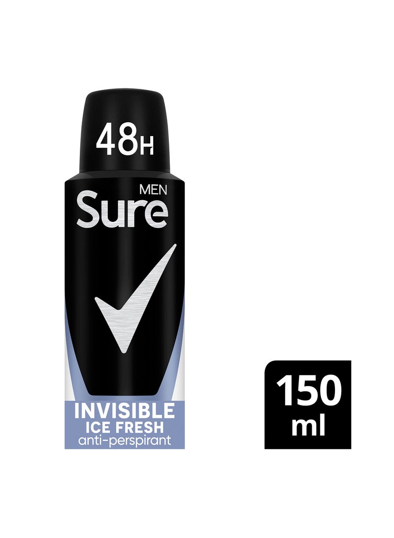 Sure Invisible Ice Fresh Anti-Perspirant Deodorant Spray,150ml - Image 2