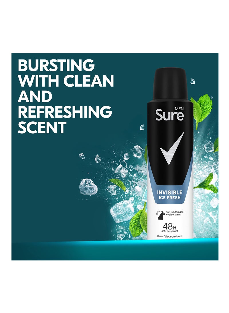 Sure Invisible Ice Fresh Anti-Perspirant Deodorant Spray,150ml - Image 3