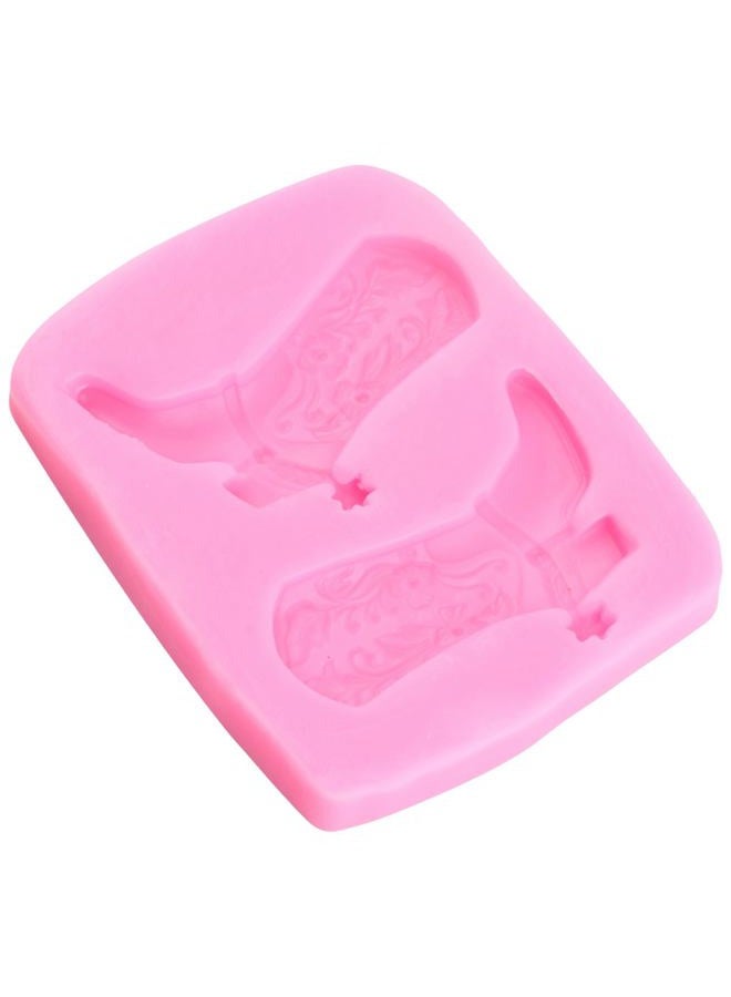 YIHUOMOLDS Cowboy Boots Silicone Fondant Mold For Cake Decorating Cupcake Topper Candy Chocolate Gum Paste Polymer Clay Set Of 1 - Image 4