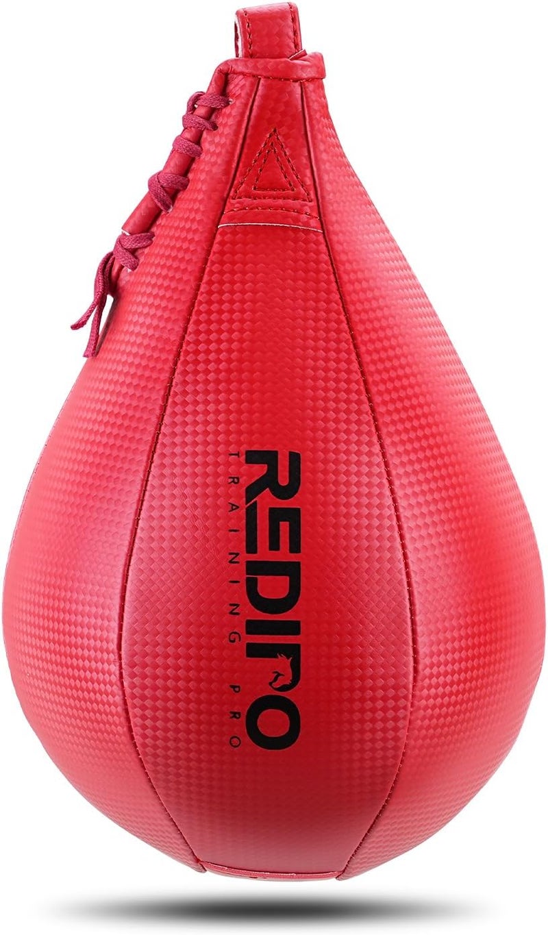 Redipo Superior Boxing Speed Bag - PU Leather Speed Punching Ball - Heavy Duty Hanging Swivel Ball for Gym & MMA Muay Thai Sports Fitness - Punching Dodge Striking Speed Reflex Ball - Image 1