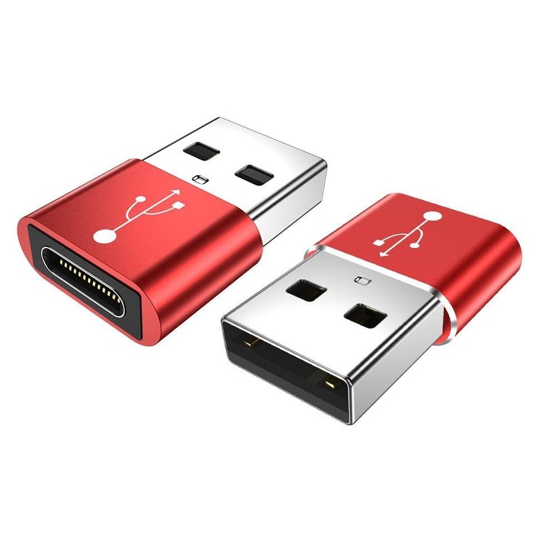 BoxWave Adapter Compatible with Google Chromecast with TV - USB-A to C PortChanger (5-Pack), Type-C OTG Convert Charging Data Adapter - Metallic Silver - Image 5