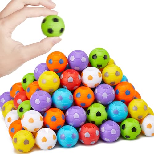 SCIONE 108 Pack Soccer Fidget Spinners Soccer Party Favors for Kids Fidget Toys Bulk Stress Balls Goodie Bag Stuffers Gifts for Birthday Party Treasure Box for Classroom - Image 1