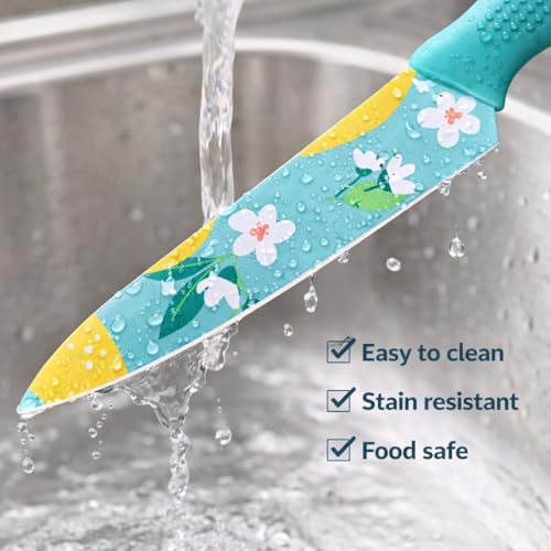 Machado Printed Stainless Steel Utility Knife – Multipurpose Kitchen Knife with Perforated Handle | Ultra Sharp Blade for Fruits, Vegetables & Everyday Cooking (Blue) - Image 4