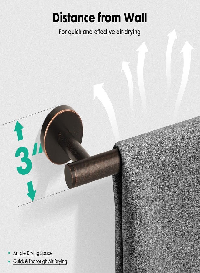 Ntipox Antique 24 inch Oil Rubbed Bronze Towel Bar,Stainless Steel Towel Racks for Bathroom Wall Mounted,Bathroom Towel Holder Brushed Bronze - Image 2