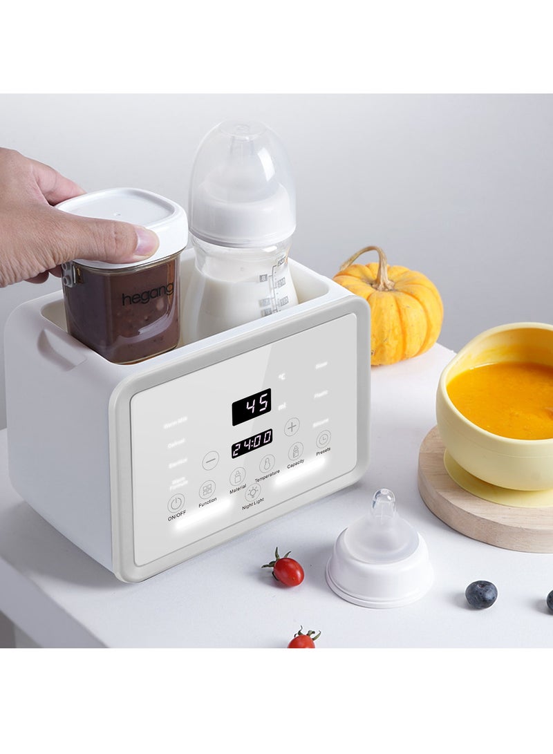 Stanew 10w1 Baby Bottle Warmer, Electric Milk Warmer for Baby, Baby Food Heater & Steam Defrost BPA-Free Warmer, 48H Constant Warming with Timer, Automatic Intelligent Thermostat, Accurate Temperature Control, LCD Display, Night Light, Sterilizing, Cleaning Brush, for Breastmilk, Formula and Double Bottles - Image 2