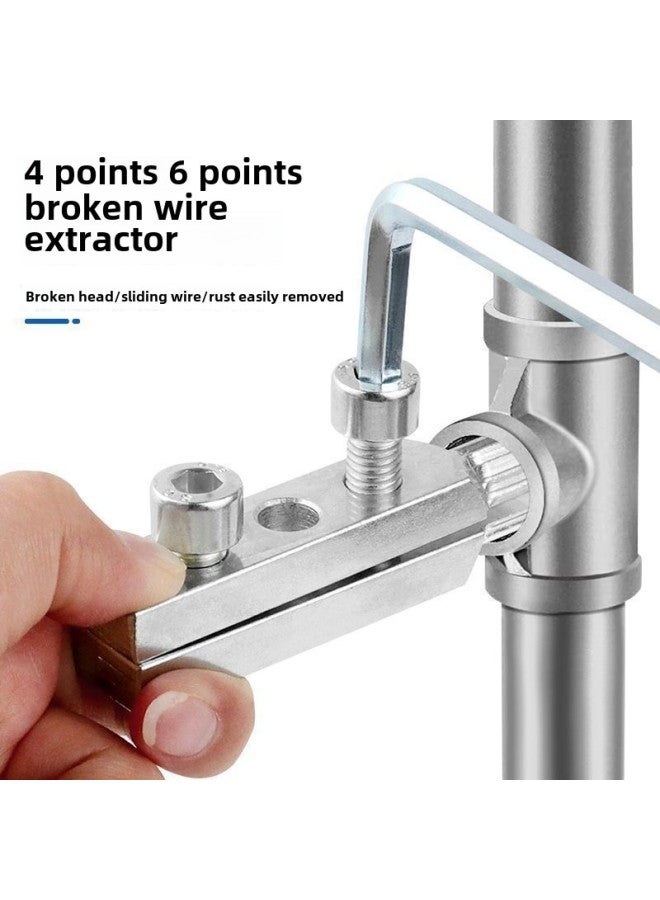 Tightening Faucet Angle Valve Broken Wire Remover Reverse Wire Water Pipe Broken Pipe Triangle Valve Repair-Specifications:A Set Of Angle Valve Broken Wire Extractors - Image 3