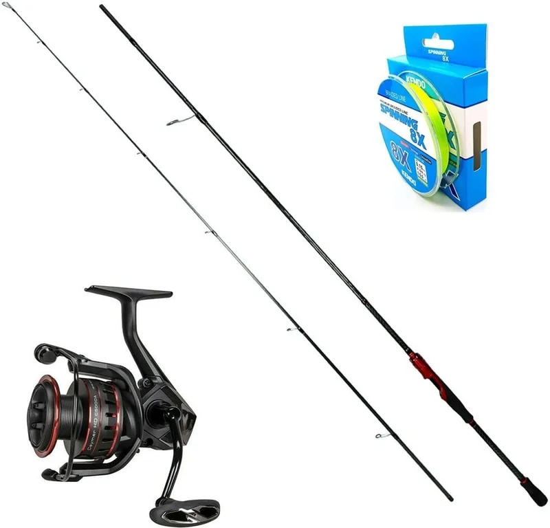 Okuma Ceymar Hd C4000 - Fujin Red Romeo 270CM 8-37GR Spin Fishing Rod Set