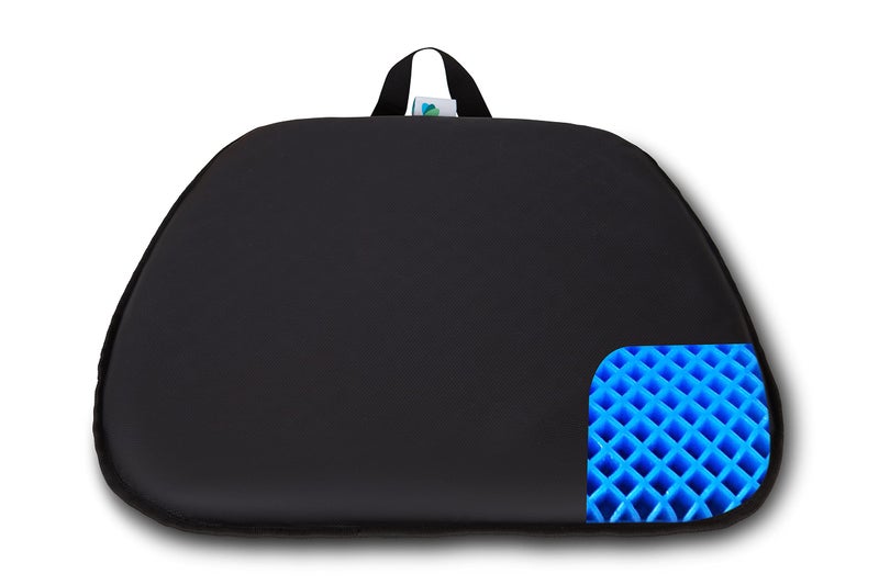 FOMI Water Resistant All Gel Orthopedic Seat Cushion  15 x 17  Incontinence and Spill Protection  Comfortable Pad for Car Truck Office Chair Wheelchair Home  Pressure Sore Relief  Portable
