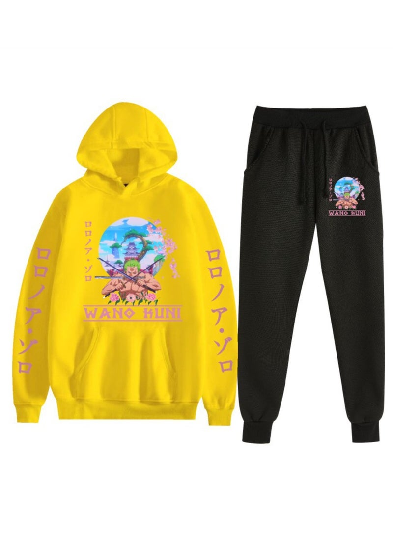 KUYING New One Piece Velvet Hoodie Two Piece Set  - Image 1