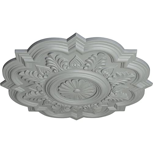Ekena Millwork CM20DR 20 1/4-Inch OD x 5-Inch ID x 1 1/2-Inch P Deria Ceiling Medallion - Image 2