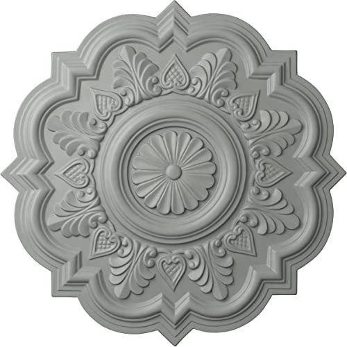 Ekena Millwork CM20DR 20 1/4-Inch OD x 5-Inch ID x 1 1/2-Inch P Deria Ceiling Medallion - Image 1