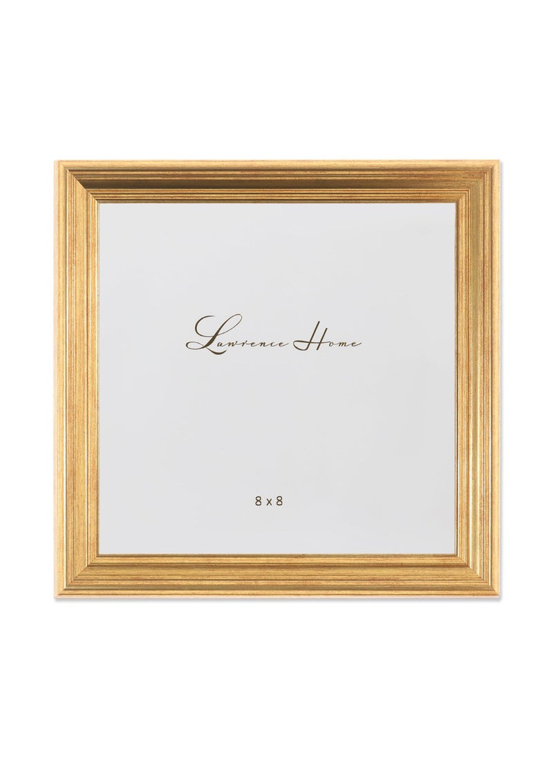 Lawrence Frames Lawrence Frames 536288 8x8 Sutter Burnished Gold Picture Frame 