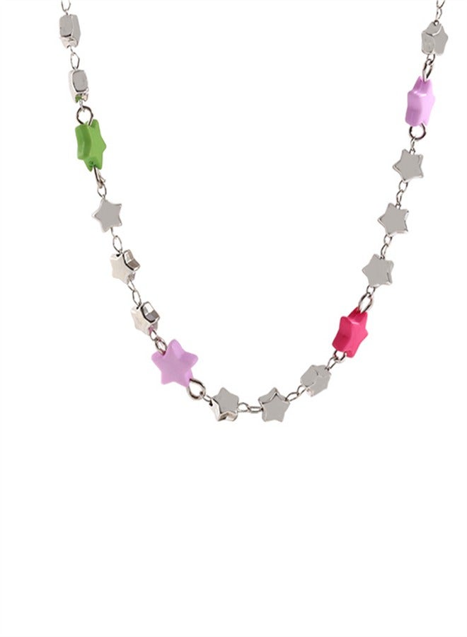 Colorful Star Necklace - Image 1