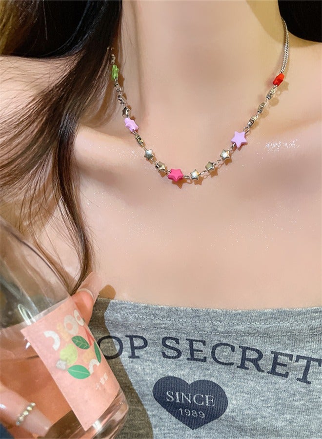 Colorful Star Necklace - Image 3