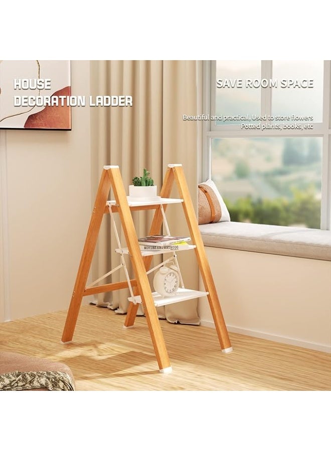 سلم منزلي 3 درجات متين و آمن و قابل للطي وسهل التخزين - Image 2