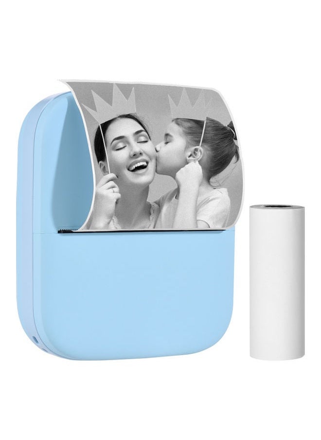 ماركة غير محددة X1 Portable Mini Pocket Printer Blue  - Image 1