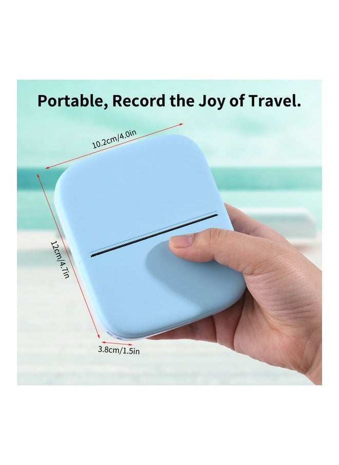 ماركة غير محددة X1 Portable Mini Pocket Printer Blue  - Image 2
