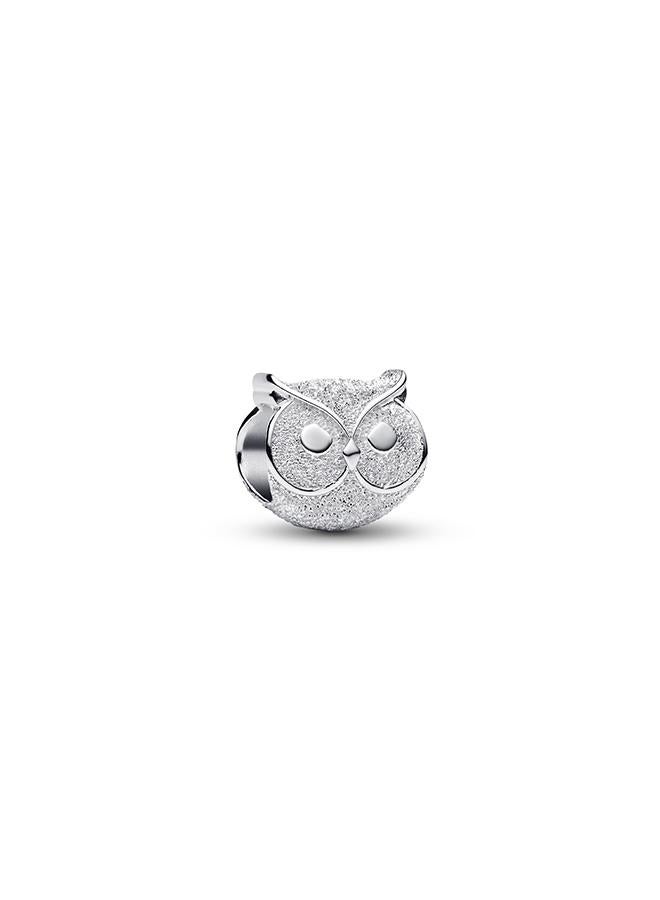 PANDORA Textured Owl Mini Charm - Image 1