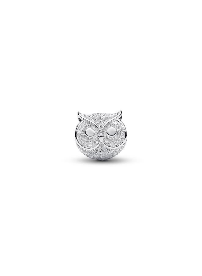 PANDORA Textured Owl Mini Charm - Image 2