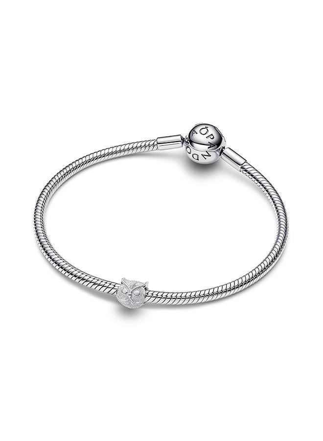 PANDORA Textured Owl Mini Charm - Image 3