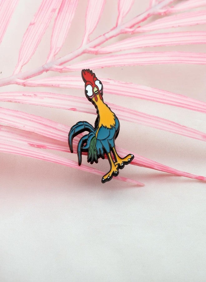 اكتاب دبابيس بروش دجاجة كرتونية من AKTAP، هدايا مستوحاة من أفلام المحيط، إكسسوارات شخصيات أنمي لمحبيها، حقيبة ظهر ديك (دبوس دجاجة كرتونية) - Image 3