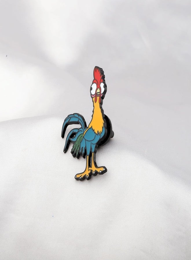 اكتاب دبابيس بروش دجاجة كرتونية من AKTAP، هدايا مستوحاة من أفلام المحيط، إكسسوارات شخصيات أنمي لمحبيها، حقيبة ظهر ديك (دبوس دجاجة كرتونية) - Image 4