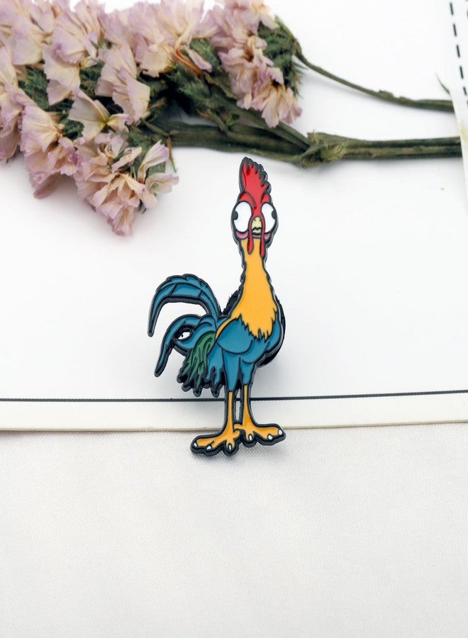 اكتاب دبابيس بروش دجاجة كرتونية من AKTAP، هدايا مستوحاة من أفلام المحيط، إكسسوارات شخصيات أنمي لمحبيها، حقيبة ظهر ديك (دبوس دجاجة كرتونية) - Image 2