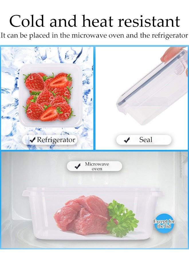 DUNISO 24Pcs Food Storage Containers Airtight Stackable Food Prep Containers Sets with Lids Lunch Containers Lunch Boxes with Snap-Lock Lids Microwave Freezer Safe Reusable Fridge Storage Boxes Microwave, Oven, Freezer and Dishwasher Safe - Image 3