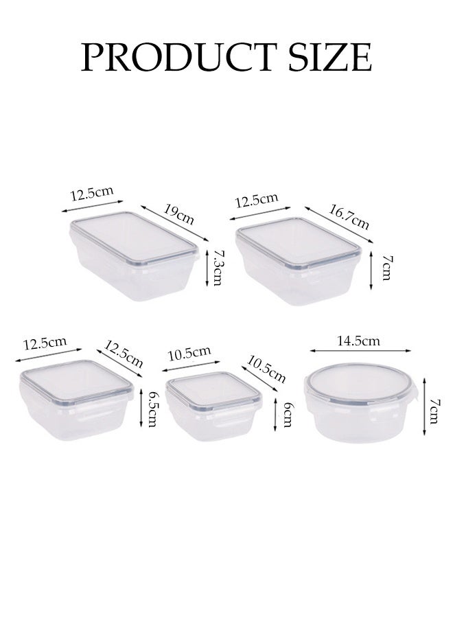 DUNISO 24Pcs Food Storage Containers Airtight Stackable Food Prep Containers Sets with Lids Lunch Containers Lunch Boxes with Snap-Lock Lids Microwave Freezer Safe Reusable Fridge Storage Boxes Microwave, Oven, Freezer and Dishwasher Safe - Image 4