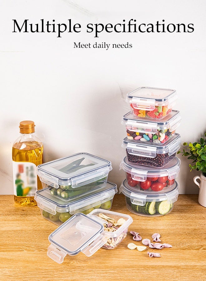 DUNISO 24Pcs Food Storage Containers Airtight Stackable Food Prep Containers Sets with Lids Lunch Containers Lunch Boxes with Snap-Lock Lids Microwave Freezer Safe Reusable Fridge Storage Boxes Microwave, Oven, Freezer and Dishwasher Safe - Image 2