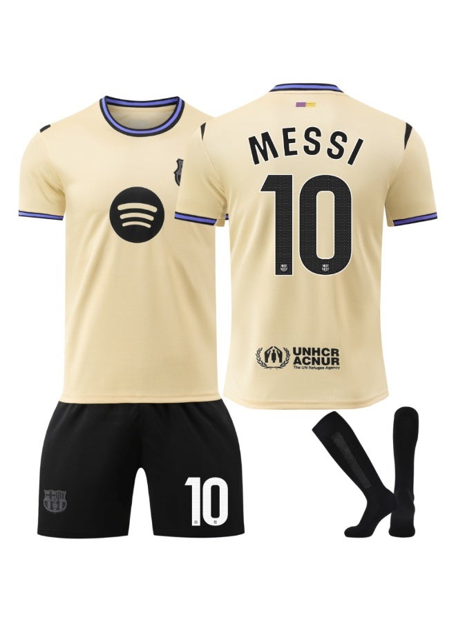 ميسي 2025-2026 الموسم #10 ميسي لكرة القدم جيرسي السراويل الجوارب مجموعة حجم الأطفال وحجم الكبار ، هدية للجماهير والأصدقاء - Image 1