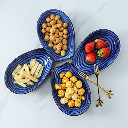 Hasense Ceramic Spoon Rest for Kitchen Counter, 5.7 Inch Blue Porcelain Spoon Holder Farmhouse Cooking and Coffee Spoon Rest for Stove Top, 1 PC - Image 3